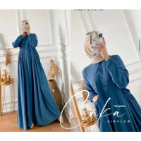 GAMIS CIKA CRINKLE AIRFLOW PREMIUM GAMIS WANITA TERBARU