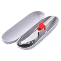 【ALESSI】外出用餐具盒 湯匙 叉子 刀子 3入(平輸品)