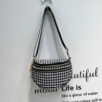 Lulu Saddle BAG NYLON Oxford Cloth chest BAG Casual Shoulder Bag Crossbody BAG 9911