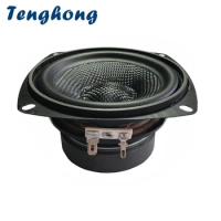 Tenghong 1pcs 4 Inch Midrange Bass Speaker 4/8Ohm 30W Fiberglass Bluetooth HIFI Portable Audio Speaker Unit Home Theater Woofer
