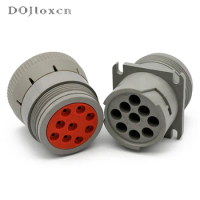 1/2 Sets 9 Pin Deutsch HD10 Series New ROHS Environmental Protection Connector Non-Threaded Rear In Line HD16-9-96S HD14-9-96P