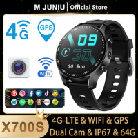 4G Smart Watch Men 1.46inch 16G/64G ROM Storage 4G-LTE Video Call WIFI IP67 Waterproof GPS Tracket Sports Smartwatch