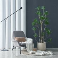 仿生綠植北歐風百合竹仿真植物假盆栽室內客廳落地裝飾擺件盆景