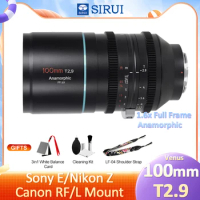 SIRUI Venus 100mm T2.9 1.6x Full Frame Anamorphic Cine Video Lens for Sony E FX6 A7M4 A7S3 Nikon Z Z9 Canon R R5C R8 L mount