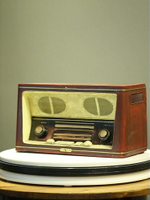 復古鐵藝收音機模型創意咖啡廳書柜酒吧裝飾品擺件影樓拍攝道具