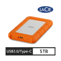 【LaCie 萊斯】Rugged USB-C USB3.0 5TB 行動硬碟