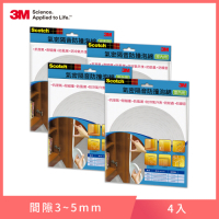 【3M】6602 SCOTCH氣密隔音防撞泡棉室內用(4.8x9.5x5150MM)-四入組