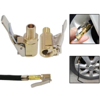 Hot Car Auto Brass 8mm Connector Adapter Accessories Tyre Wheel Tire Air Chuck Inflator Pump Valve Clip Clamp