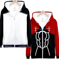 Anime Fate Stay Night Zip Up Women/Men Hoodies Sweatshirts Fate Grand Order Archer Emiya Shirou Cosplay Zipper Hooded Jacket