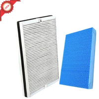 1 Pc 4158 Activated Carbon HEPA Filter+1 Pc AC4155 Air Humidifier Filter for Philips AC4080 AC4081 Purifier Air Purifier Parts