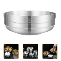 Noodle Soup Bowl Rice Ramen Double- Walled Jajangmyeon Noodles Pasta Container Kitchen Fruit Bowls