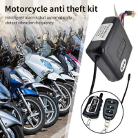 Motorcycle Immobilizer Motorbike Unlock Device 12V Car Security Alarm System 2 Way Remote Control Burglar Motorbike Alarm System