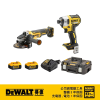 【DEWALT 得偉】超值優惠組合 DCG405P2+DCF887N(DCG405P2+DCF887N)
