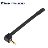 Eightwood Mini FM Antenna with 3.5mm Male Conversion for Bluetooth Stereo AV Audio Video Home Theater Receiver HD Radio Tuner