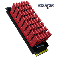 archgon亞齊慷 M.2 2280 SSD 散熱片組 HS-0130-R(紅)