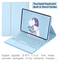 Spanish for Samsung Galaxy Tab S6 Lite 10.4 Korean Arabic Keyboard Case Funda for Tab S6 Lite P610 P615 Cover Russian Keyboard