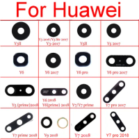2pcs/Lot Back Camera Glass Lens Adhesive Sticker For Huawei Y3 Y5 Y6 Y7 II Pro Prime 2016 2017 2018 2019 Rear Camera Glass Lens