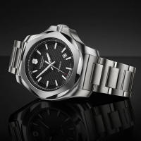 VICTORINOX瑞士維氏 I.N.O.X. 璣鏤機械腕錶-黑 43mm / VISA-241837