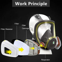 501 Filter Holder Cartridge Retainer Cover Compatible For 3m 6200 6800 7502 9000 Series Respirator Paint Spraying Face Gas Mask