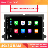 Car Head Unit Multimedia Android 12.0 Radio For Ford F150 F350 F450 F55 F250 With Gps Carplay DSP Touch Screen 2Din