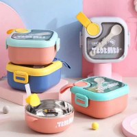TEDEMEI 750ml Japanese Square Food Container Meal Lunch Box Bento Lunch Box Kids Baby Food Storage,