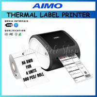 AIMO Thermal Label Printer D520BT A6 Waybill Label USB Bluetooth AWB Airway Bill (Support All OS) Pa