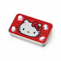 asdfkitty*KITTY 亮鑽滑蓋式收納盒 小鐵盒 置物盒 禮物盒 隨身藥盒-日本正版商品