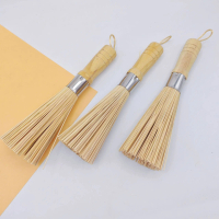 Multifunctional Creative Kitchen Cleaning Brush Bamboo Pot Brush Household Kitchen Brush Non-stick O