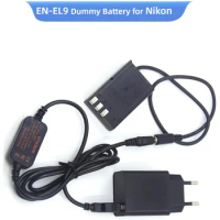 EP-5 DC Coupler EN-EL9 Dummy Battery EH-5A Power Bank USB Cable Quick 3.0 Charger For Nikon D40 D40X D60 D3000 D5000 Camera