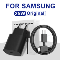 25W PD3.0 Super Fast Charger Power Adapter For Samsung Galaxy S22 S21 S20 FE USB Type C Cable Note 20 A52 A71 Quick Charging