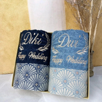 Handuk Couple Wedding Design Handuk Bordir Nama Handuk seserahan Kado Dapat digunakan kembali Lembut