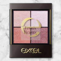 正品正貨 新店優惠 EXCEL 日本版 時尚四色眼影 - # CS07 Flower Barrette 花漾橘紫 Real Close Shadow 4.3g - [平行進口]
