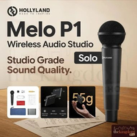 Hollyland Melo P1 Solo Wireless Audio Studio Mic Eksternal Live Streaming Podcast Microphone Kamera