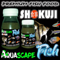 SHOKUJI AQUASCAPE FISH PELET PAKAN IKAN HIAS NEON GUPPY BETTA TIGER BARB MANFISH SUN CATFISH CLOWNFI