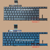 New US Keyboard for ASUS Zenbook Duo 14 UX482 UX482E UX482EA UX4100E UX481 UX481FA UX481FAY UX481FL UX481FLY Blue , BACKLIT