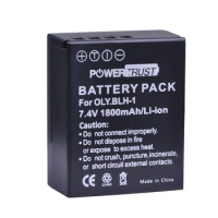 PowerTrust 1Pc BLH-1 BLH1 1800mAh Replacement Battery for Olympus E-M1 Mark II Camera