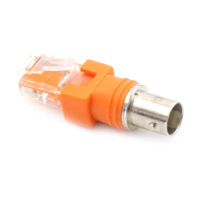 BNC perempuan untuk RJ45 Lelaki Penyelaras Barrel pengawal RJ45 ke pemancar RF