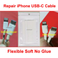 10pcs 80MM 3:1 Heat Shrink Tubing Fix Repair iPad iPhone 11/12/13/14/15 Pro Max Type-C USB-C Fast Charge Cable Sleeve Sheath