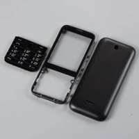 Housing Case For Nokia 225 N225 New Full Front Cover Battery Behind Door English Or Russian Keypads + Tools Repair Parts
