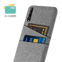 For Huawei Y9S Case Luxury Fabric Dual Card Phone Cover For Huawei Y9s Y9 s y 9s 2019 6.59" Phone Cases For Huawei Y9S Coque
