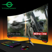 TITAN AMRY 23.6 inch 180Hz 1ms 1500R curved screen gaming esports full HD 1080P compatible 144Hz computer monitor P24H3GC