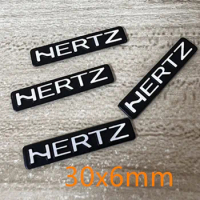 10X 3D metal HERTZ Aluminum Car steering wheel emblem sticker audio Speaker car stickers car styling badge logo decoration