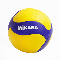 Spalding [MKV355W] 排球 5號 螺旋型 合成皮 車縫 室內 沙灘排球 FIVB認證指定球 黃藍