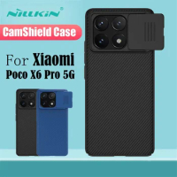 For Xiaomi Poco X6 Pro 5G Case Original NILLKIN CamShield Slide Camera Cover Privacy Protection Back Cover For Poco X6Pro Bumper