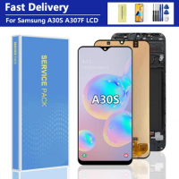 Tested AMOLED LCD For Samsung A30s A307 A307F A307FN lcd display Screen Touch Digitizer Assembly For Samsung A30S LCD