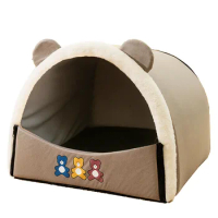 Indoor Dog House Cave Winter Dog House Pet House Kennel Non Slip Detachable Dog House For Large Dogs Cats Kitten Puppy Supplier