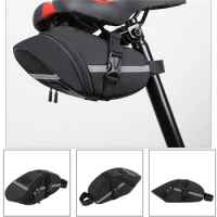 2024 Bicycle Bag Bike Saddle Bag Cycling Seat Tail Pouch Foldable Seatpost Storage Bag Pannier Backpack Bicycle Accessories