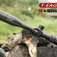 T-Eagle Hunting Scope MR4-16X44SFFFP First Focal Plane Riflescopes Tactical Glass Etched Reticle Optical Sights Airgun Airsoft