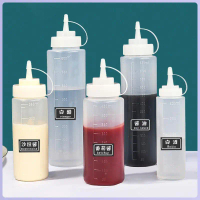 8 Kitchen Plastic Squeeze Bottle Condiment Dispenser Ketchup Mustard Sauce Bottle With Lid Plastic S