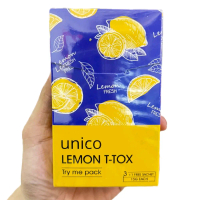 UNICO LEMON T-TOX TRIAL SET 4 SACHET DRINK / POWDERED ICE LEMON WATER